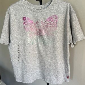 NWT Levi's Meet and Greet Butterfly Tee Big Girls Size XL 13-15YRS
